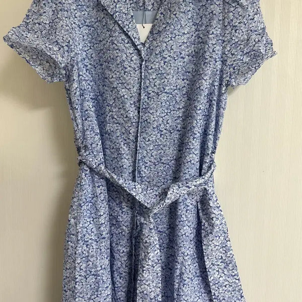 [BUNJANG] Oh L Flower Pattern Shirt Dress / w컨셉 오앨 셔츠 원피스 꽃무늬 (새상품)