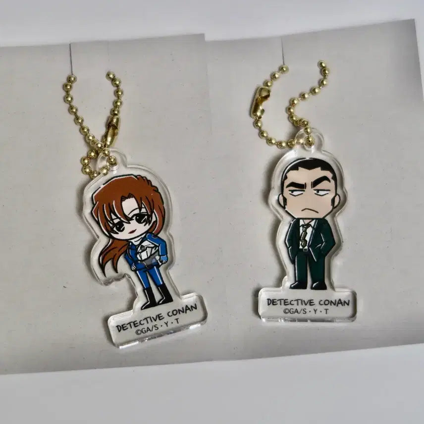 [BUNJANG] Detective Conan Yurustar Acrylic Charm - Chihaya Hagiwara & Jugo Yokomizo / 명탐정코난 유루스타 아크릴 키링 - 하기와라 치하야 & 요코미조 쥬고
