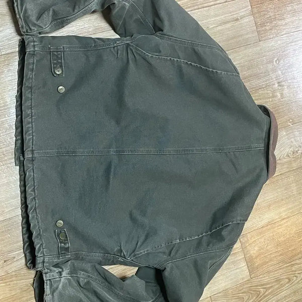 [BUNJANG] Vintage Carhartt Work Jacket Khaki Corduroy Collar / 빈티지 칼하트 워크  자켓