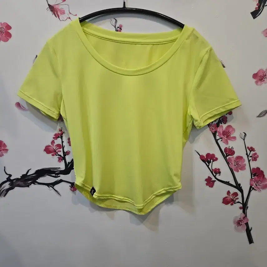 [BUNJANG] Xexymix Neon Cropped Short Sleeve T-Shirt Size S / 젝시믹스 형광색 크롭 반팔티 S
