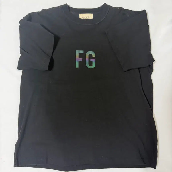[BUNJANG] Fear of God 3M Reflective FG Logo T-Shirt Black (S) / [정품] 피어 오브 갓 3M 리플렉티브 FG 로고 티셔츠 블랙(S)