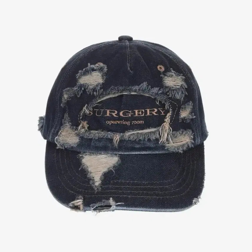 [BUNJANG] Sziry Destroyed Denim Ball Cap / 서저리 디스트로이드 데님 볼캡 모자