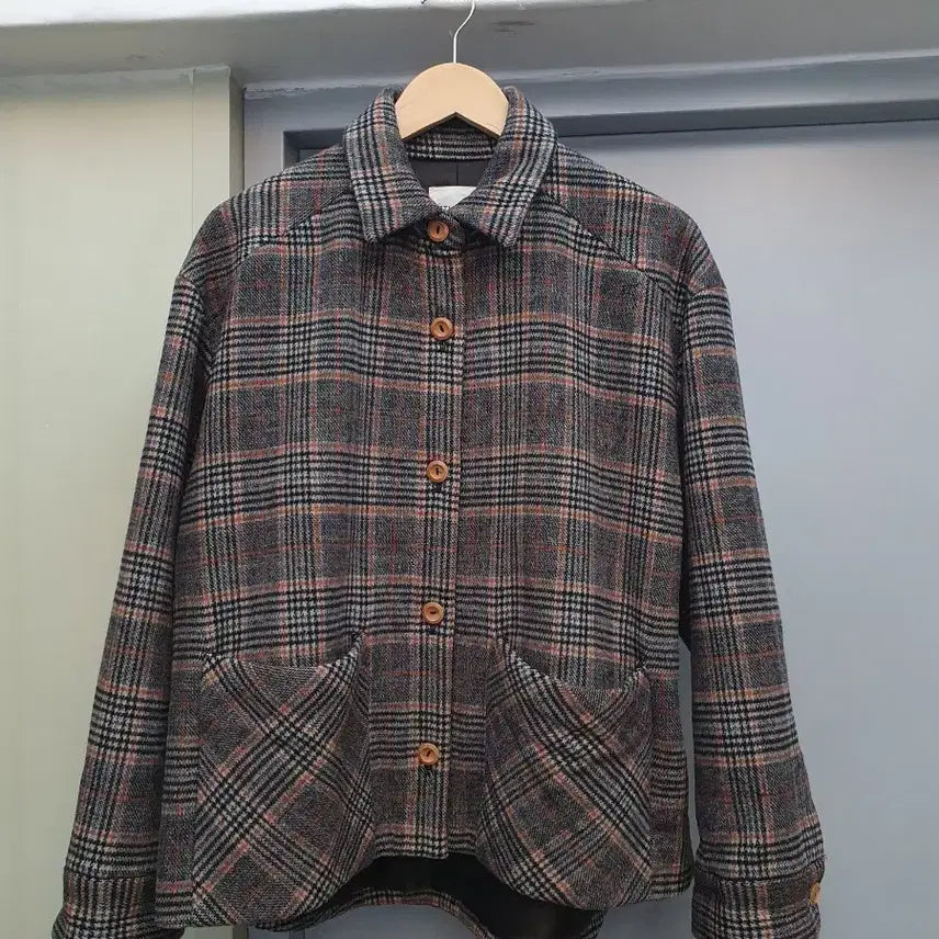 [BUNJANG] Studio Tomboy Check Wool Jacket Free Size / 스튜디오톰보이 체크 모직 자켓 F