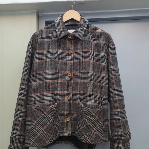 [BUNJANG] Studio Tomboy Check Wool Jacket Free Size / 스튜디오톰보이 체크 모직 자켓 F
