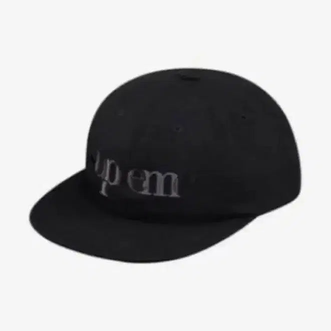 [BUNJANG] Supreme Overlap 6-Panel Black Cap / 슈프림 오버랩 6패널 블랙