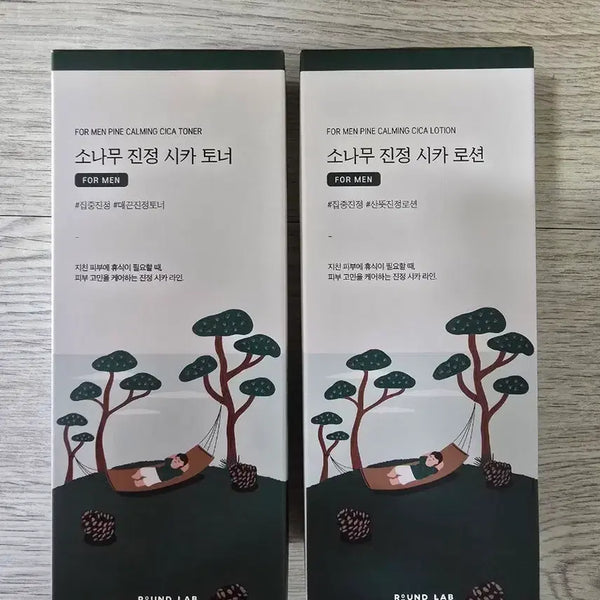 [BUNJANG] Roundlab Pine Calming Cica Toner Lotion Set (300ml) / 라운드랩 소나무 진정 시카 토너 로션 대용량 세트300ml