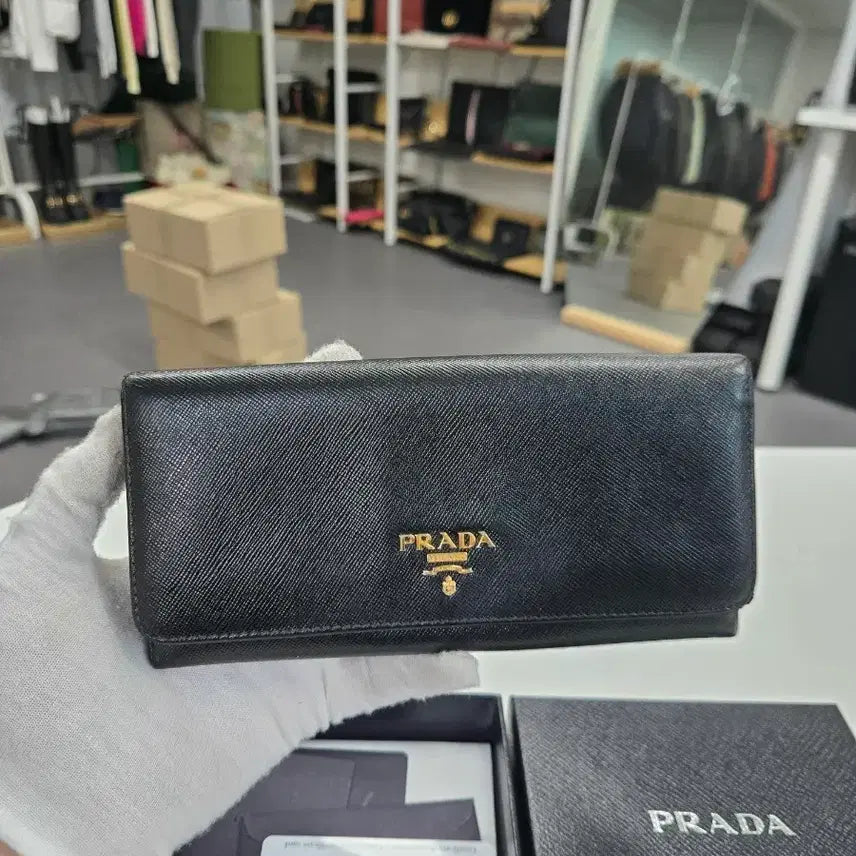 [BUNJANG] Prada Saffiano Long Wallet / [정품] 프라다 사피아노 장지갑