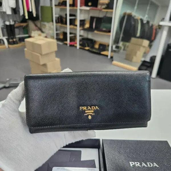 [BUNJANG] Prada Saffiano Long Wallet / [정품] 프라다 사피아노 장지갑