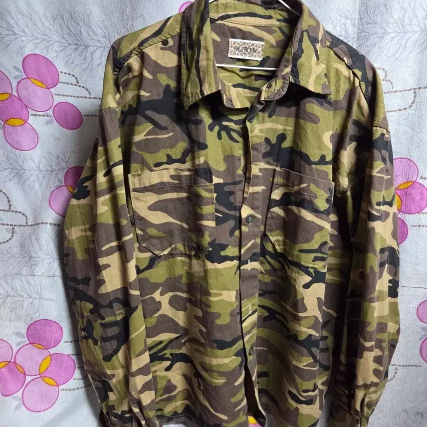 [BUNJANG] Kirin Camouflage Pattern Shirt / 키린 카모플라쥬 셔츠 110