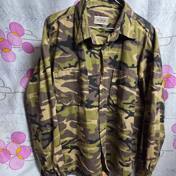 [BUNJANG] Kirin Camouflage Pattern Shirt / 키린 카모플라쥬 셔츠 110