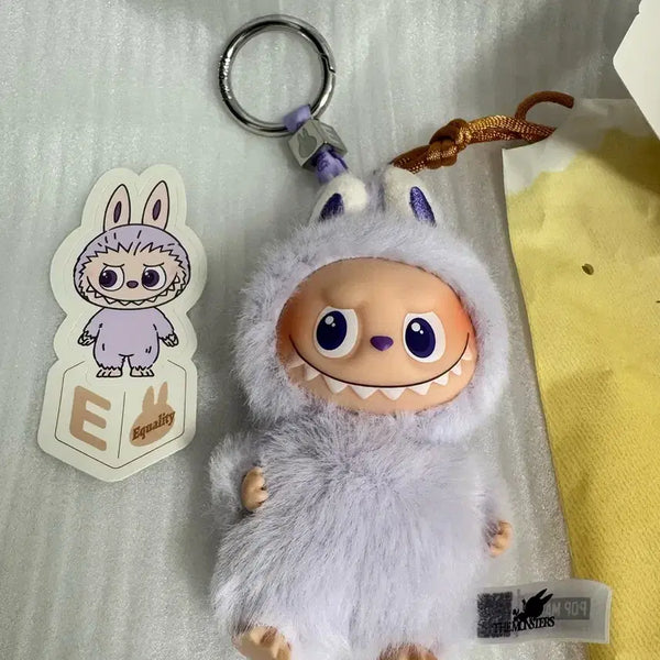[BUNJANG] Labubu Password Series Alphabet E Plush Keychain / (정품) 라부부 비밀번호 시리즈 인형 키링 알파벳 E