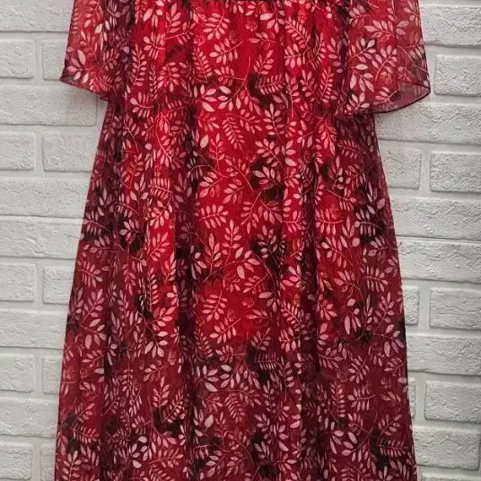 [BUNJANG] Sheer Chiffon Long Dress / A4597  시스루 쉬폰 롱 원피스