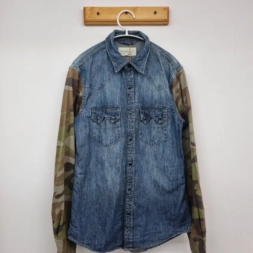 [BUNJANG] Denim & Supply Polo Ralph Lauren Military Denim Shirt / 데님앤서플라이 폴로 랄프로렌 밀리터리 데님 셔츠