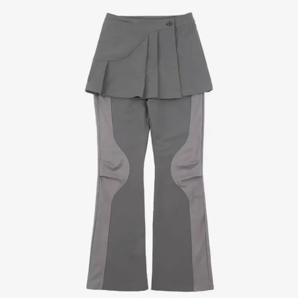 [BUNJANG] OHOS Two-Way Pleats Skirt Pants Grey Size 2 / 오호스 투웨이 플리츠 스커트팬츠 그레이 2사이즈