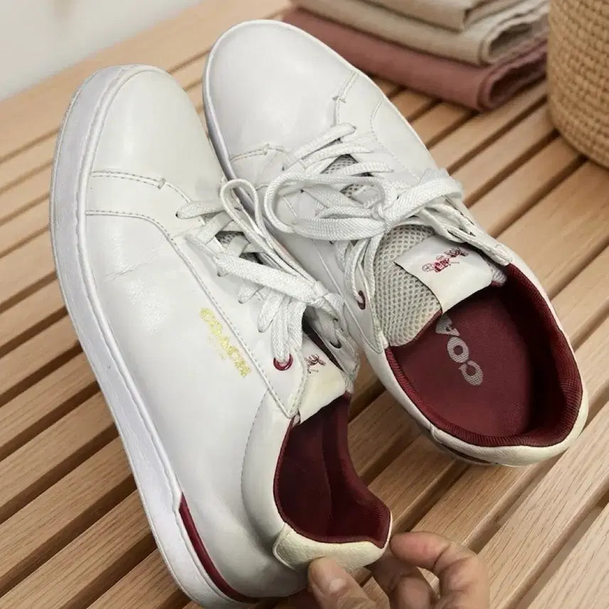 [BUNJANG] Coach White Sneakers / Coach 스니커즈 화이트