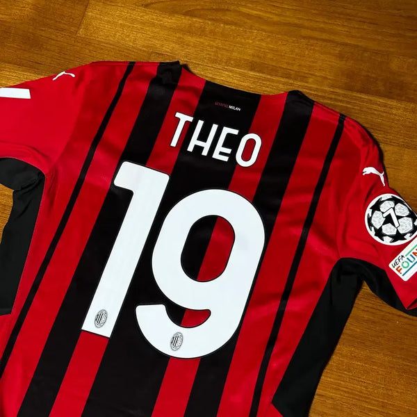 [BUNJANG] AC Milan 21-22 Home Theo Hernandez Player Issue Authentic Football Jersey (International L) / 21-22 AC밀란 홈 테오 선수지급용 유니폼 정품 해외L