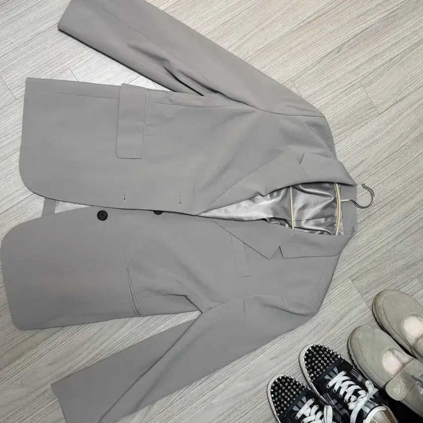 [BUNJANG] Solid Homme Gray Jacket / 솔리드 옴므 재킷 그레이