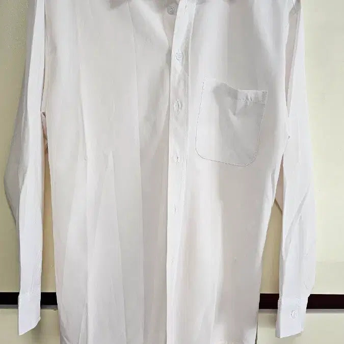[BUNJANG] Jin Money Cotton Long Sleeve Span Summer Shirt White 100 / 진머니 코튼 긴팔 스판여름셔츠 흰색 100