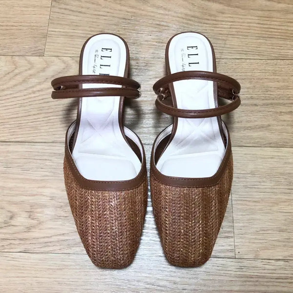 [BUNJANG] ELLE Mules Slippers Size 235 New / 엘르 뮬 슬리퍼 235사이즈 새상품