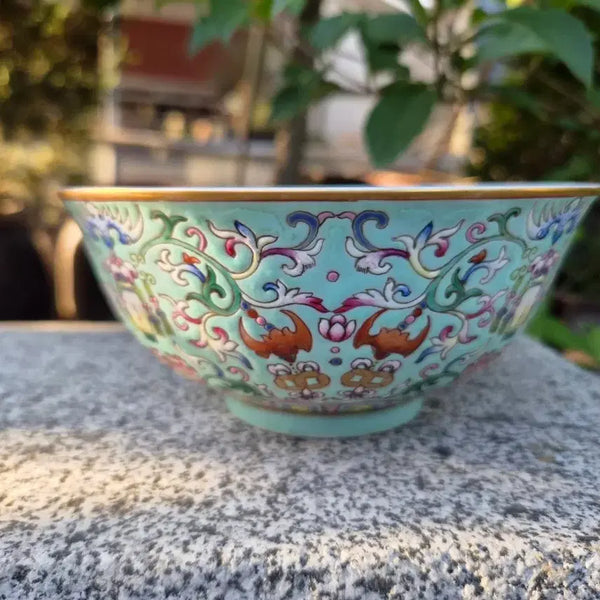 [BUNJANG] Daoguang Mark Enamel Bowl / 중국도자기 도광년제 관지 법랑 완