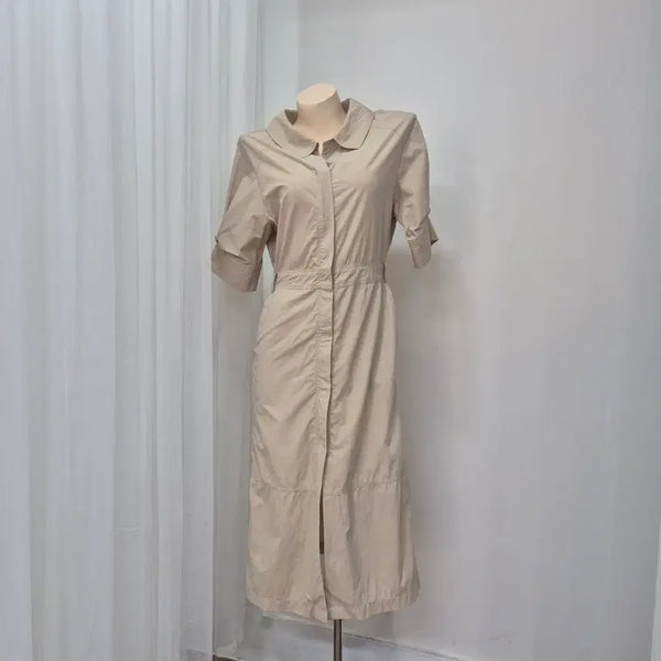 [BUNJANG] Beige Shirt Dress / 베이지색 셔츠 원피스