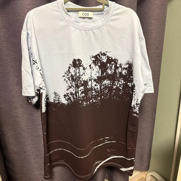 [BUNJANG] COS Graphic Printing Short Sleeve T-Shirt / COS 코스 그래픽 프린팅 반팔 티셔츠
