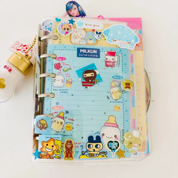 [BUNJANG] Vintage Heisei Memo Diary Custom Deco Diary Set / 고전 헤이세이메모 다이어리 커스텀 다꾸 다이어리셋업