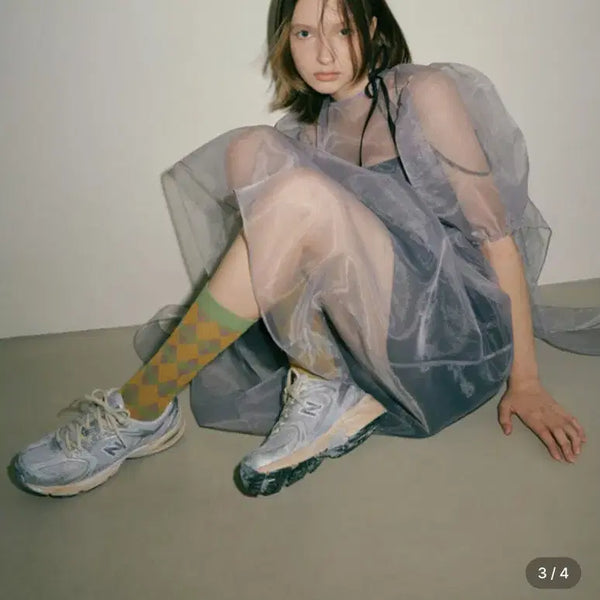[BUNJANG] Overdue Flare Organza Layer Dress / 오버듀플레어 오간자 레이어 드레스