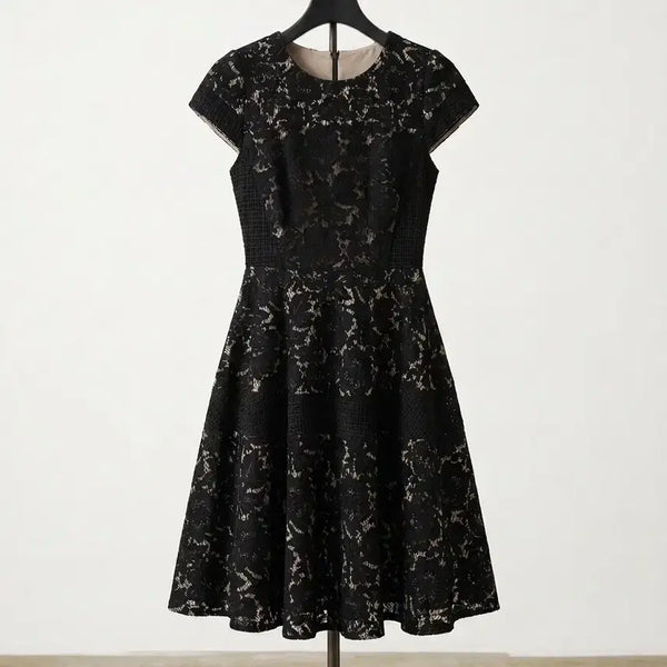 [BUNJANG] Jill Stuart Black Lace Dress / 질스튜어트 블랙 레이스 원피스