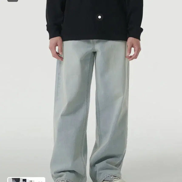 [BUNJANG] Musinsa Standard Extra Wide Denim Pants Bleach Size 30 / 무신사스탠다드 엑스트라 와이드 데님팬츠 블리치 30사이즈