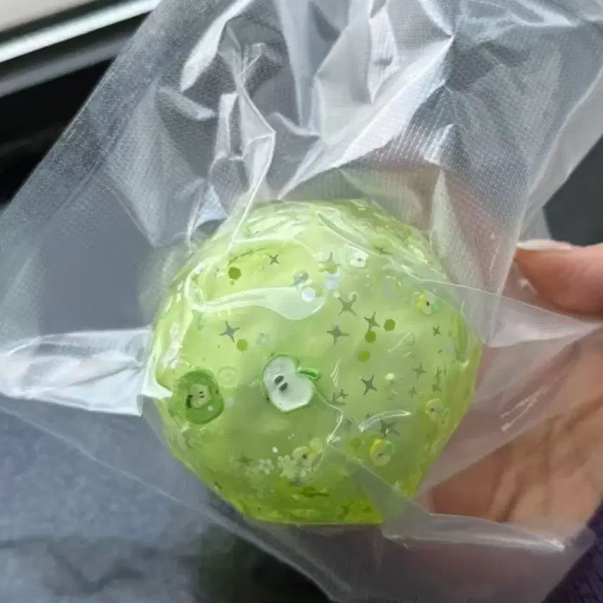 [BUNJANG] Green Apple Squishy Toy / 청사과 왁뿌 슬랑이 말랑이