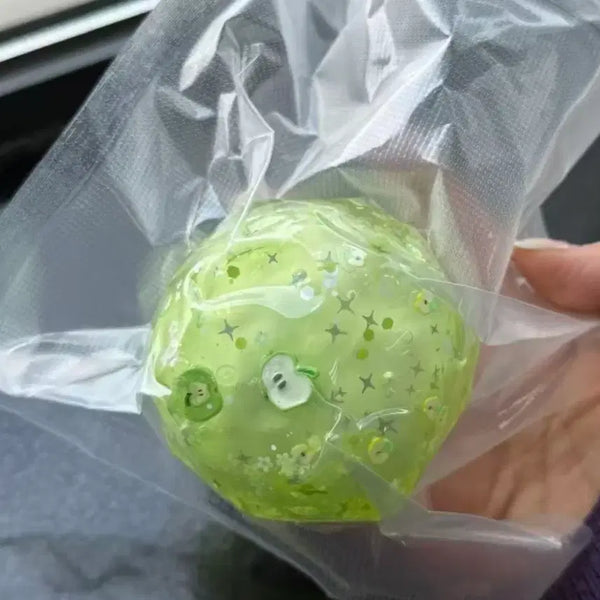 [BUNJANG] Green Apple Squishy Toy / 청사과 왁뿌 슬랑이 말랑이