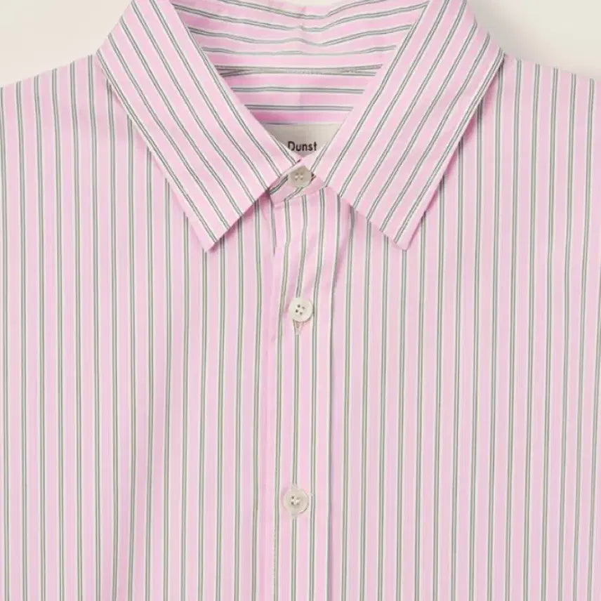 [BUNJANG] Dunst Soft Pink Stripe Shirt Large / 던스트 소프트 핑크 스트라이프 셔츠 라지