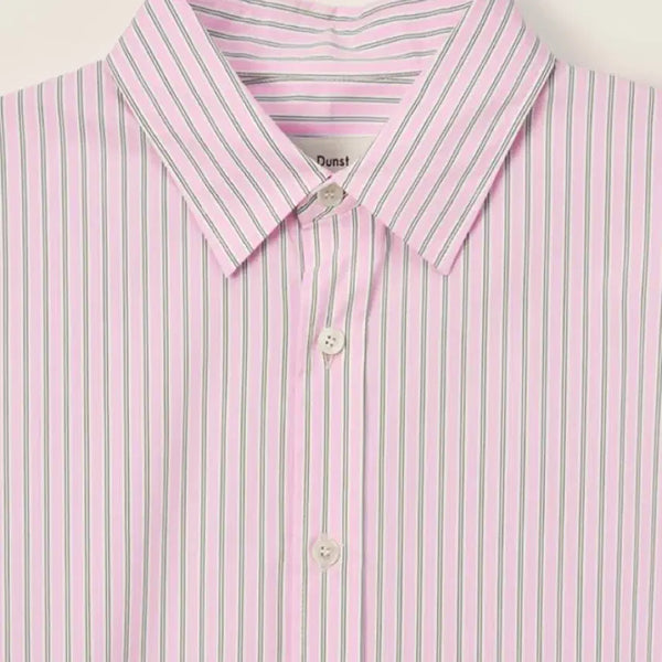 [BUNJANG] Dunst Soft Pink Stripe Shirt Large / 던스트 소프트 핑크 스트라이프 셔츠 라지