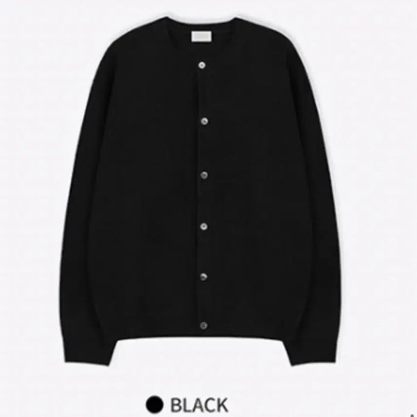 [BUNJANG] Hughes Nest Round Cardigan M Black / 휴즈네스트 라운드 가디건M 새제품