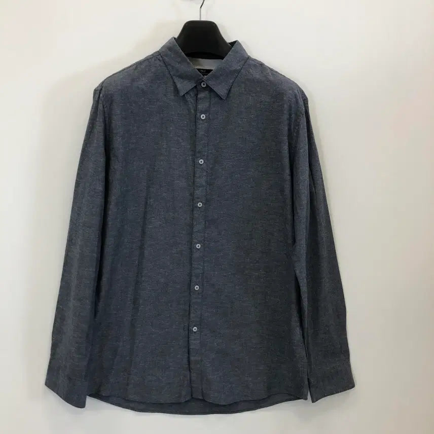 [BUNJANG] TNGT Linen Blend Solid Shirt / TNGT 린넨혼방 솔리드셔츠 110
