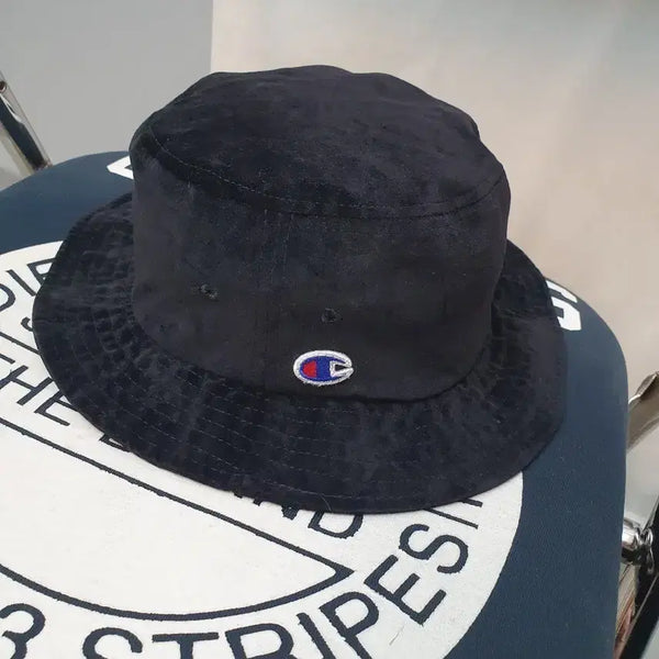 [BUNJANG] Champion Velvet Bucket Hat / 챔피온 벨벳 버킷햇 모자