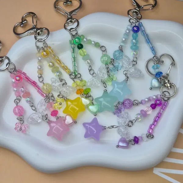 [BUNJANG] Star Candy Bead Keychain / 별사탕키링 비즈키링