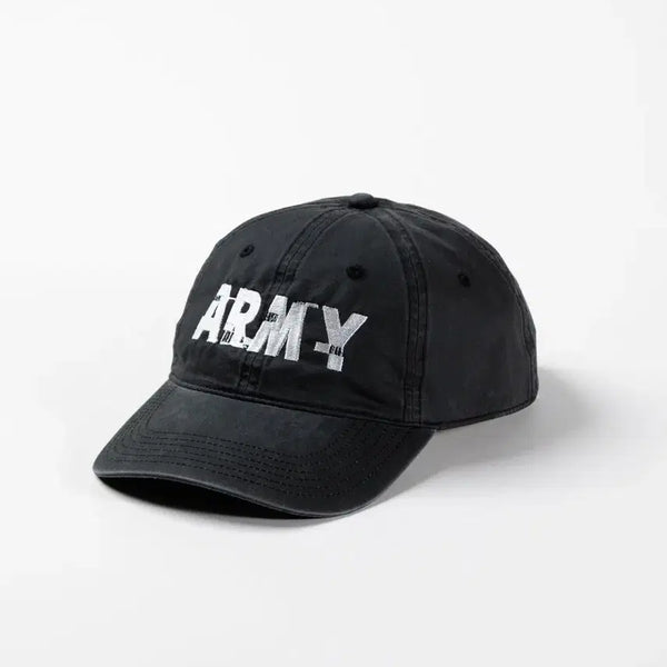 [BUNJANG] ANACHRONORM ARMY Glitch Embroidery Cap Charcoal / 아나크로놈 ARMY 캡