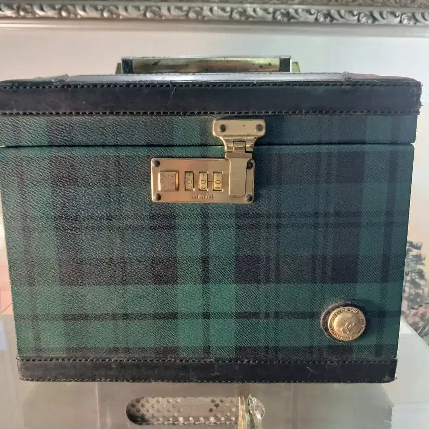 [BUNJANG] Polo Ralph Lauren Plaid Cosmetic Bag / 폴로 랄프로렌 체크 화장품 가방