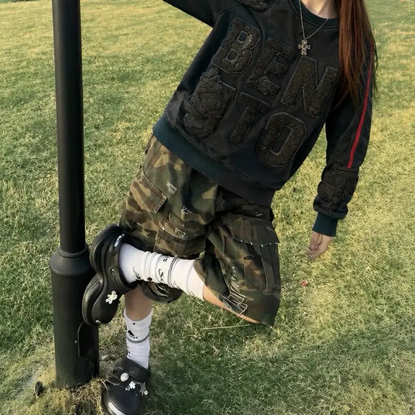 [BUNJANG] Hydrogen Punk Skull Sweatshirt M / 하이드로겐 펑크 해골 맨투맨 M 무신사 갸루 스켈레톤 십자가 뼈 스트릿