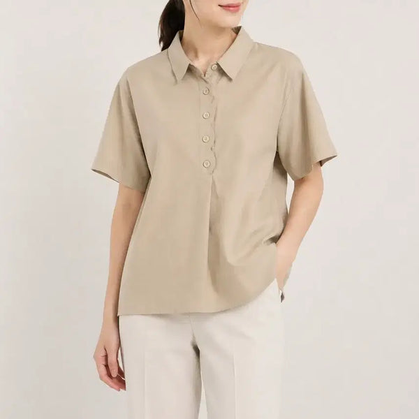 [BUNJANG] Linen Shirt Blouse / [66]린넨 셔츠 블라우스