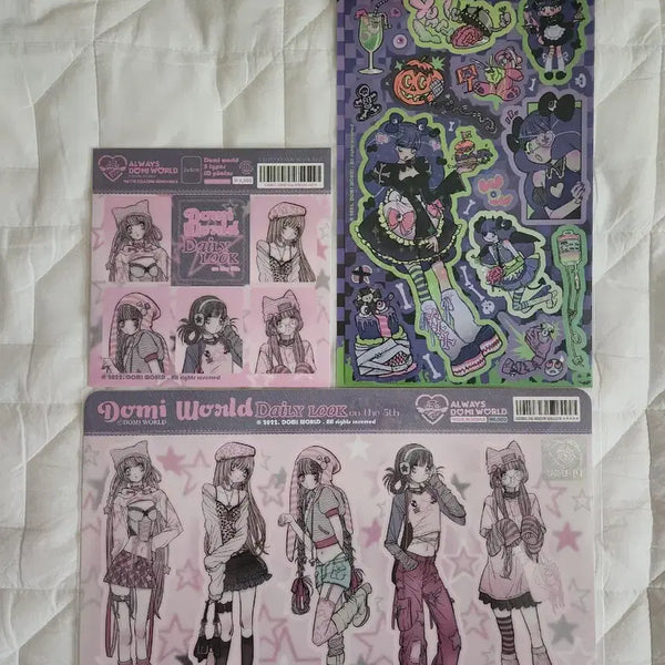 [BUNJANG] Domiverse Domy Sealed Sticker Bundle Set / 도미월드 도미 미개봉 스티커 일괄 양도