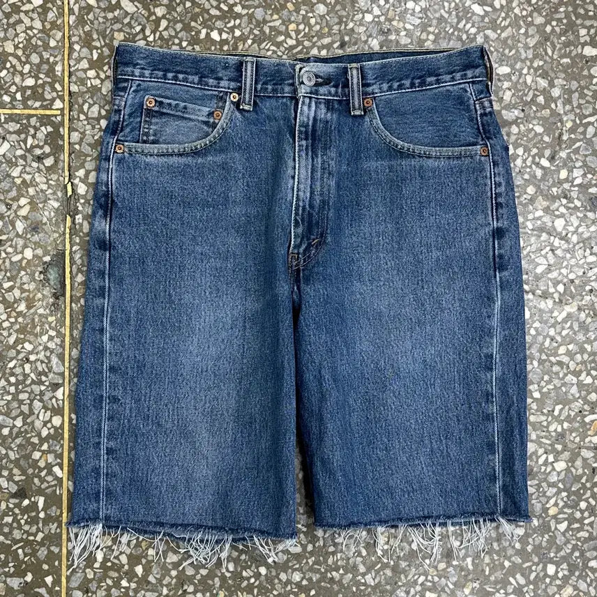 [BUNJANG] Levi's 550 Cut-Off Denim Shorts Size 34 / 리바이스 550 컷오프 데님 쇼츠 34