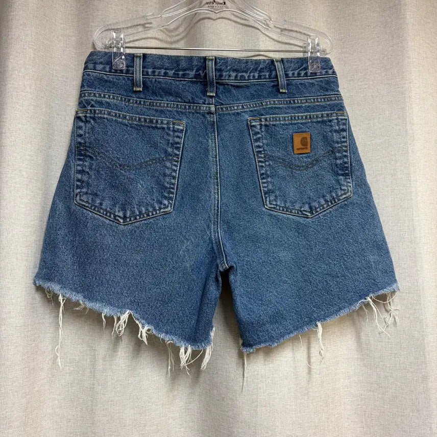 [BUNJANG] Carhartt B18 DST Traditional Fit Denim Cut-Off Shorts W33 / 칼하트 B18 DST 트래디셔널핏 데님 컷오프 쇼츠 W33