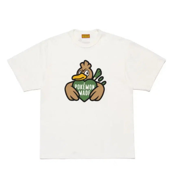 [BUNJANG] Human Made Pokemon Made Farfetchd T-Shirt White L / [새제품] 휴먼메이드 포켓몬메이드 파오리 L