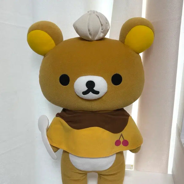 [BUNJANG] Classic Rilakkuma Pudding Cape Large Plush Doll 45cm / 고전 리락쿠마 푸딩 망토 대형 인형 45cm