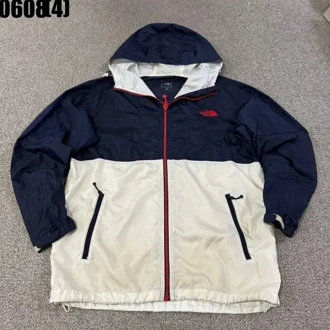 [BUNJANG] The North Face Windbreaker Navy/Ivory M / 노스페이스 바람막이 네이비/아이보리 M 0608