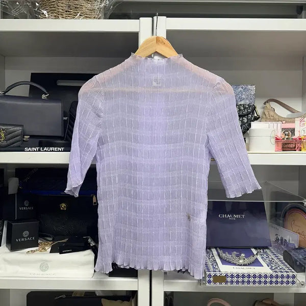 [BUNJANG] O2nd Ozsecon Pleats Blouse / [ 한섬 ] O2nd 오즈세컨 플리츠 블라우스