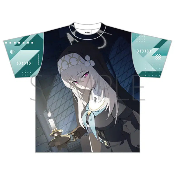 [BUNJANG] Blue Archive Akihabara Official Full Graphic T-Shirt - Utazumi Sakurako / 블루 아카이브 아키하바라 공식 풀 그래픽 티셔츠 - 우타즈미 사쿠라코